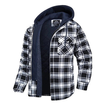 Florian - Men's Plaid Hooded Jacket