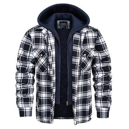 Florian - Men's Plaid Hooded Jacket