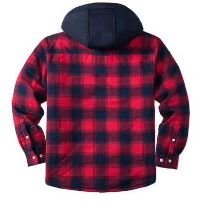 Florian - Men's Plaid Hooded Jacket