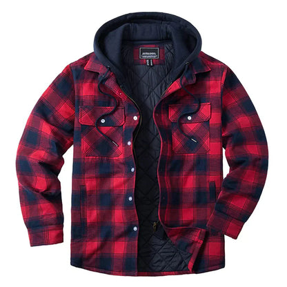 Florian - Men's Plaid Hooded Jacket